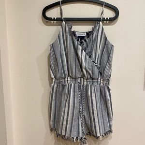 atikshop Striped Fringe Romper